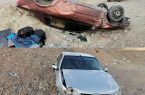 تصادف سمند با پژو پارس در کرمانشاه ۴ مصدوم برجای گذاشت