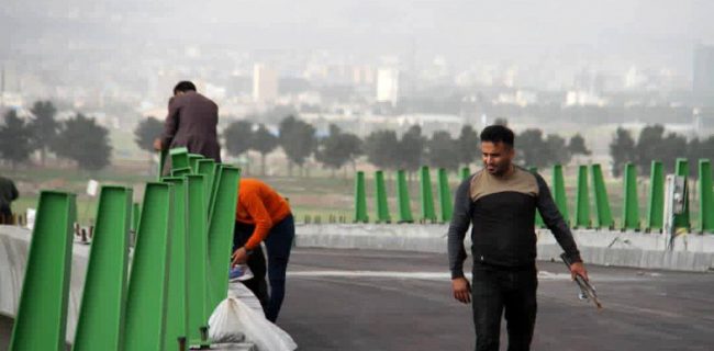 لاین جنوب به شمال تقاطع سپاه پاسداران کرمانشاه بازگشایی شد