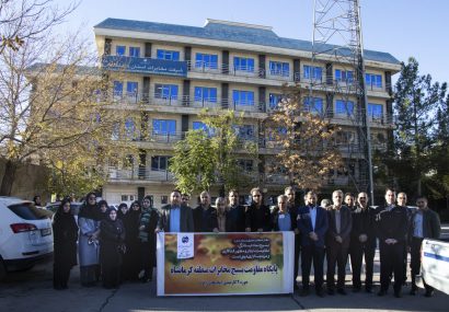 حضور مسئولان و کارکنان مخابرات در موزه دفاع مقدس کرمانشاه
